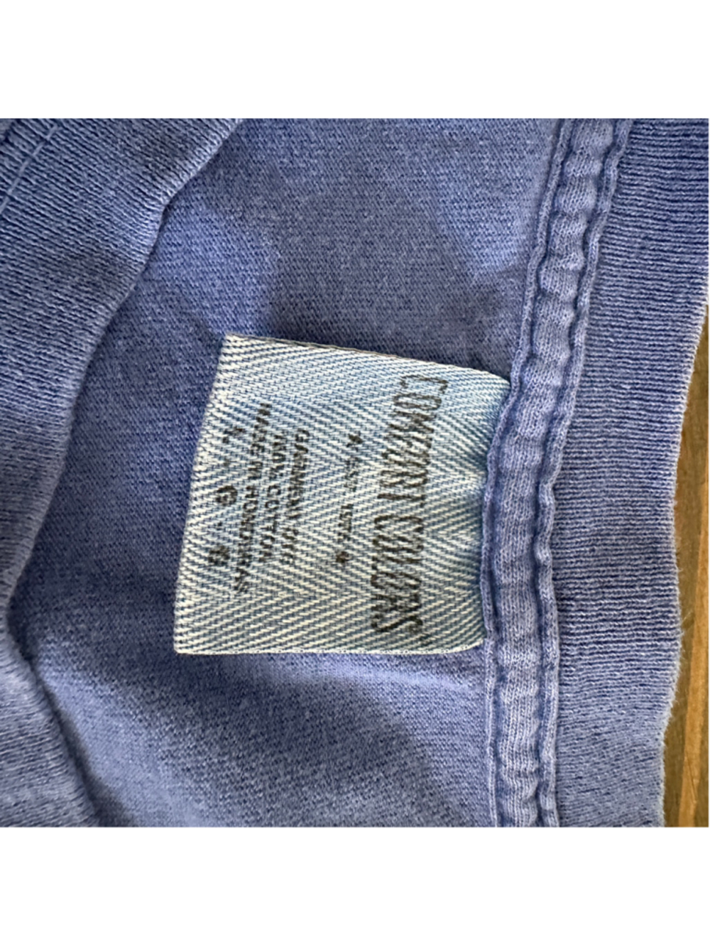 Comfort Colors High Tide Surf Shop Tybee Island GA Tee L Blue Surf Graphic Retro - Picture 2 of 7